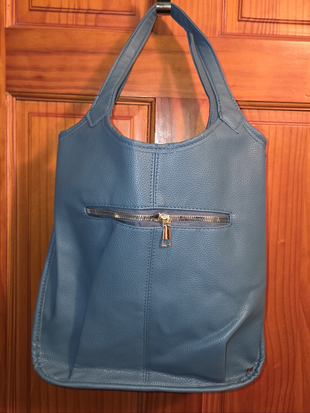 Hobo Slouch Deep Shoulder Bags Soft Leather Aqua Teal New